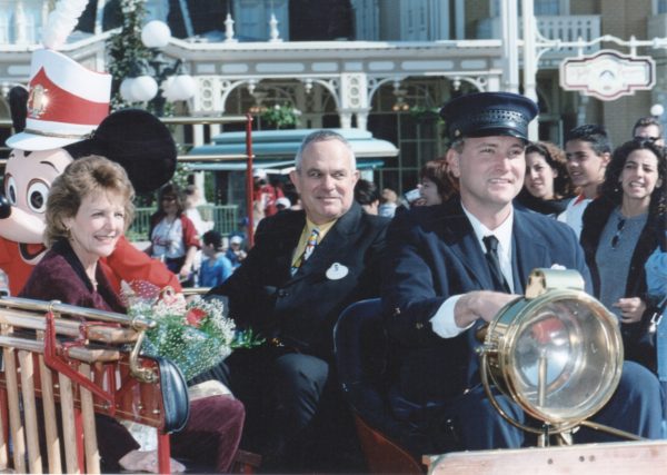 Ron Getting his Window on Main Street USA at Walt Disney World's Magic Kingdom.